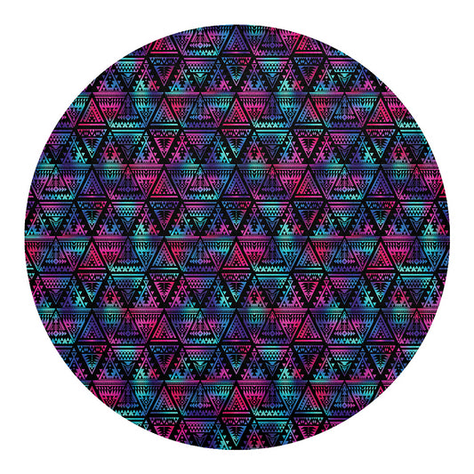 Triangle Ethnic Navajo Pattern Print Round Blanket