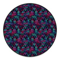 Triangle Ethnic Navajo Pattern Print Round Floor Mat