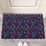 Triangle Ethnic Navajo Pattern Print Rubber Doormat