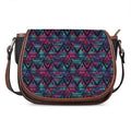 Triangle Ethnic Navajo Pattern Print Saddle Bag