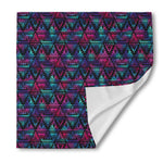 Triangle Ethnic Navajo Pattern Print Silk Bandana