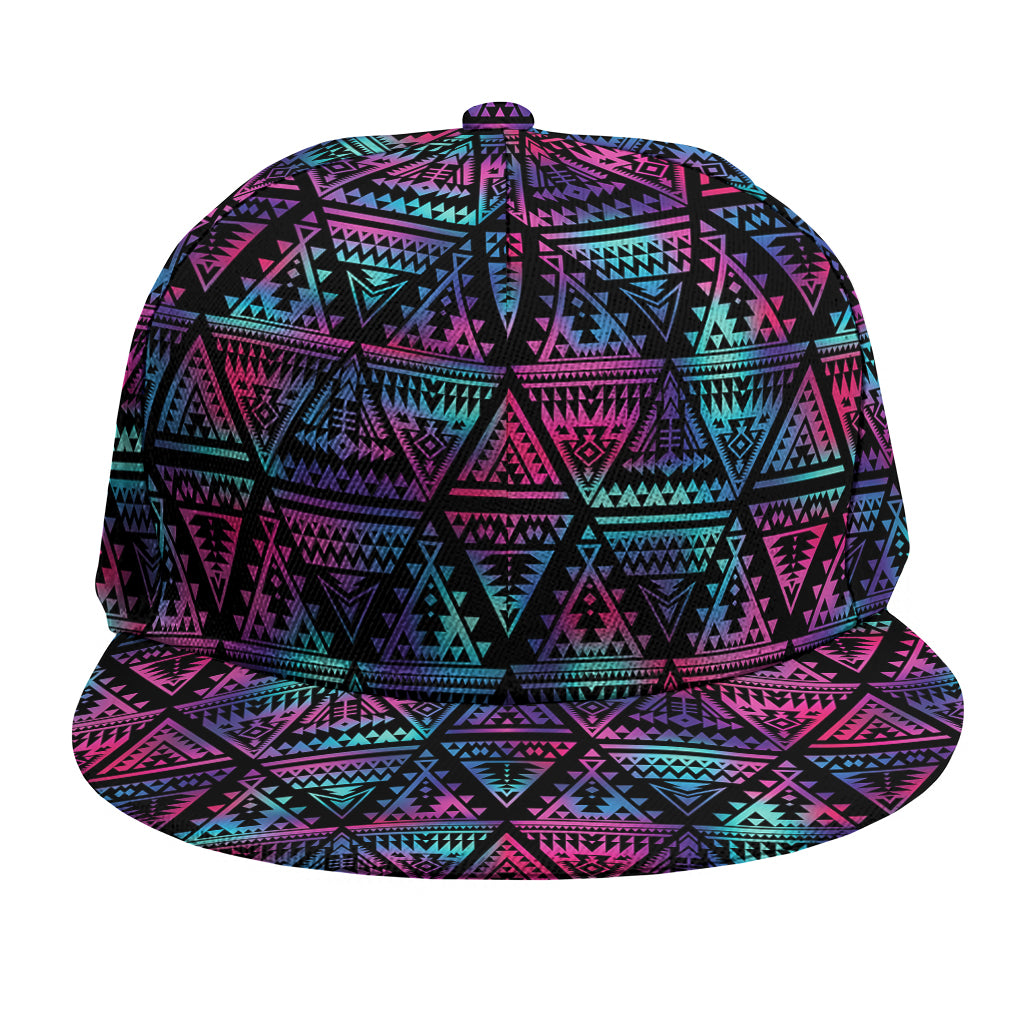 Triangle Ethnic Navajo Pattern Print Snapback Cap