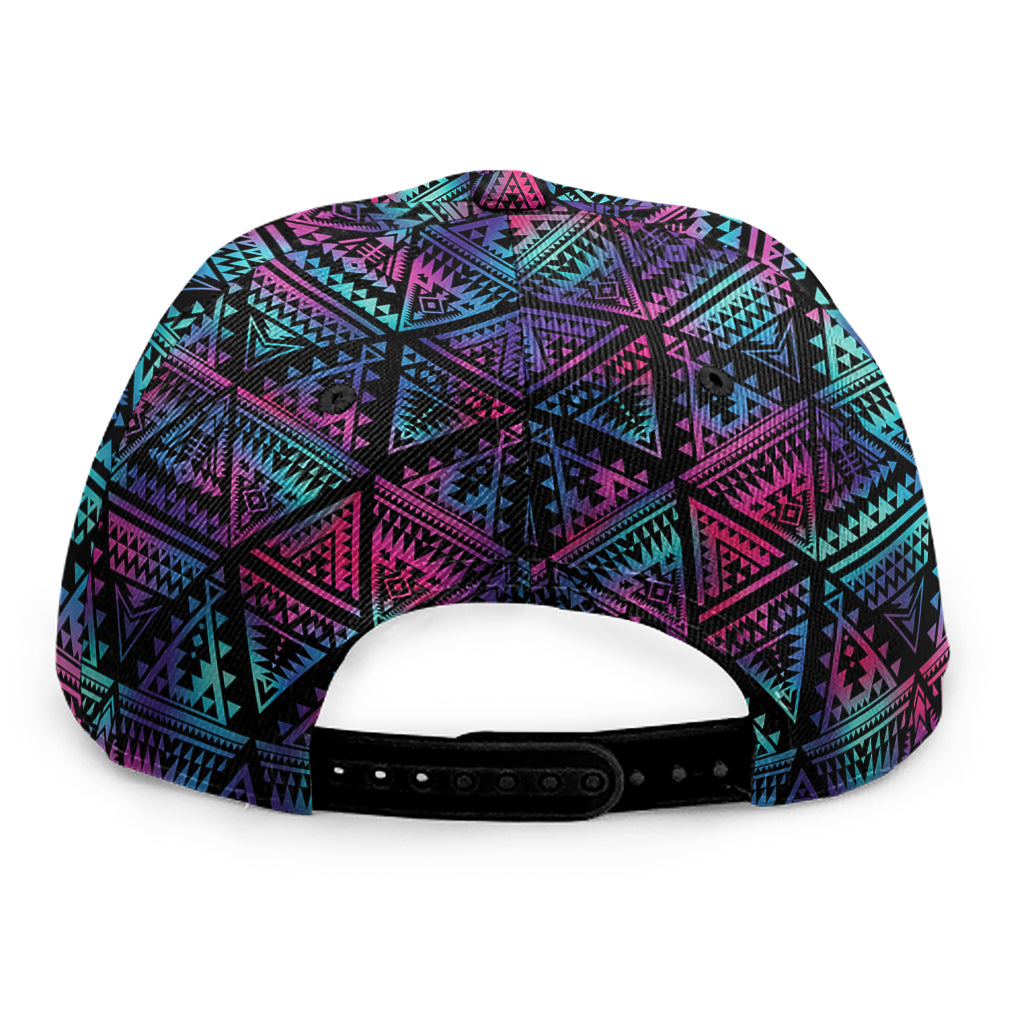 Triangle Ethnic Navajo Pattern Print Snapback Cap