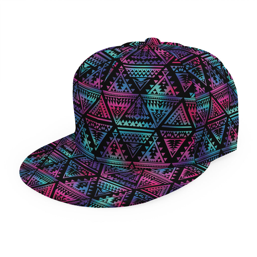 Triangle Ethnic Navajo Pattern Print Snapback Cap