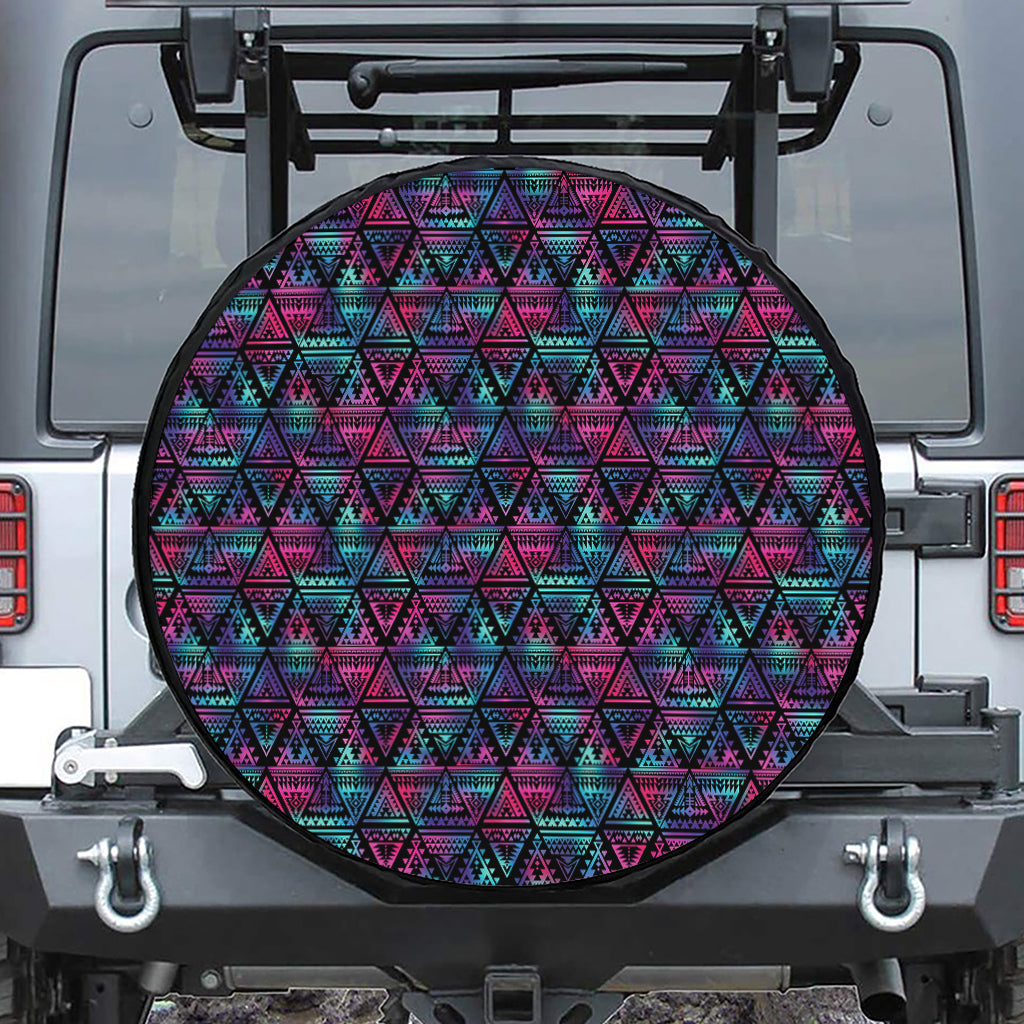 Triangle Ethnic Navajo Pattern Print Tire Cover