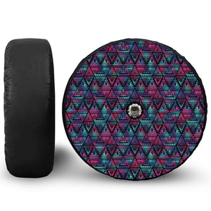 Triangle Ethnic Navajo Pattern Print Tire Cover With Camera Hole