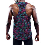 Triangle Ethnic Navajo Pattern Print Training Tank Top