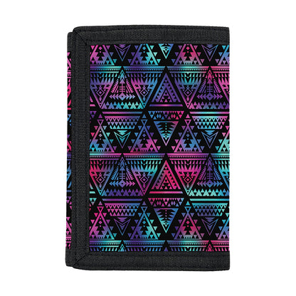 Triangle Ethnic Navajo Pattern Print Trifold Wallet