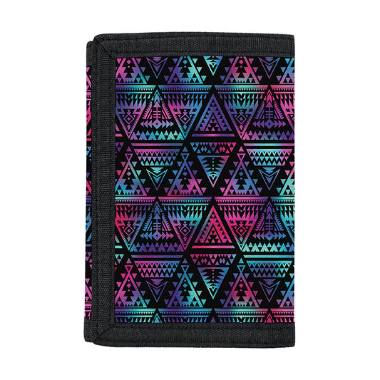 Triangle Ethnic Navajo Pattern Print Trifold Wallet