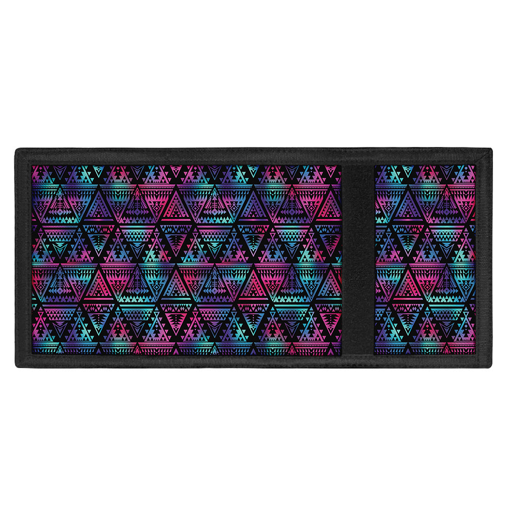 Triangle Ethnic Navajo Pattern Print Trifold Wallet
