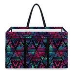 Triangle Ethnic Navajo Pattern Print Utility Tote Bag