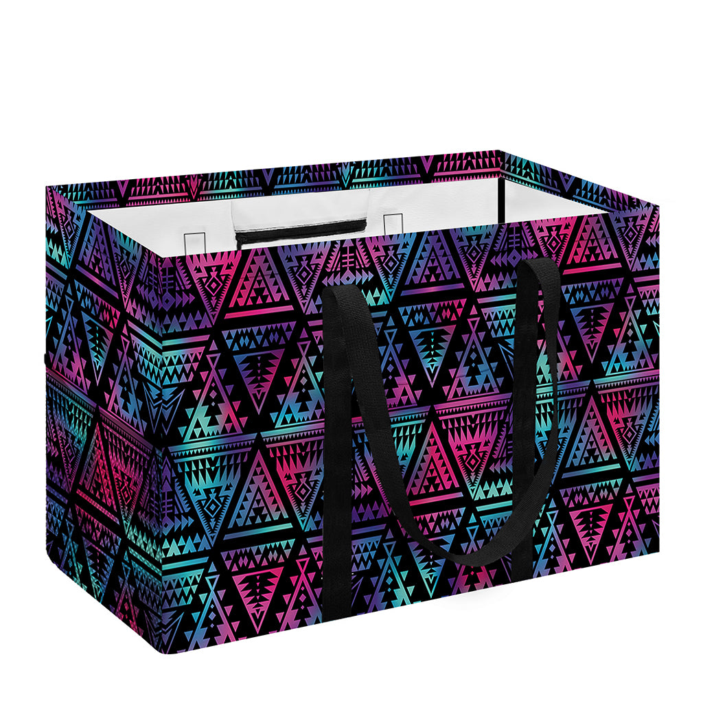 Triangle Ethnic Navajo Pattern Print Utility Tote Bag