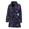 Triangle Ethnic Navajo Pattern Print Women's Bathrobe