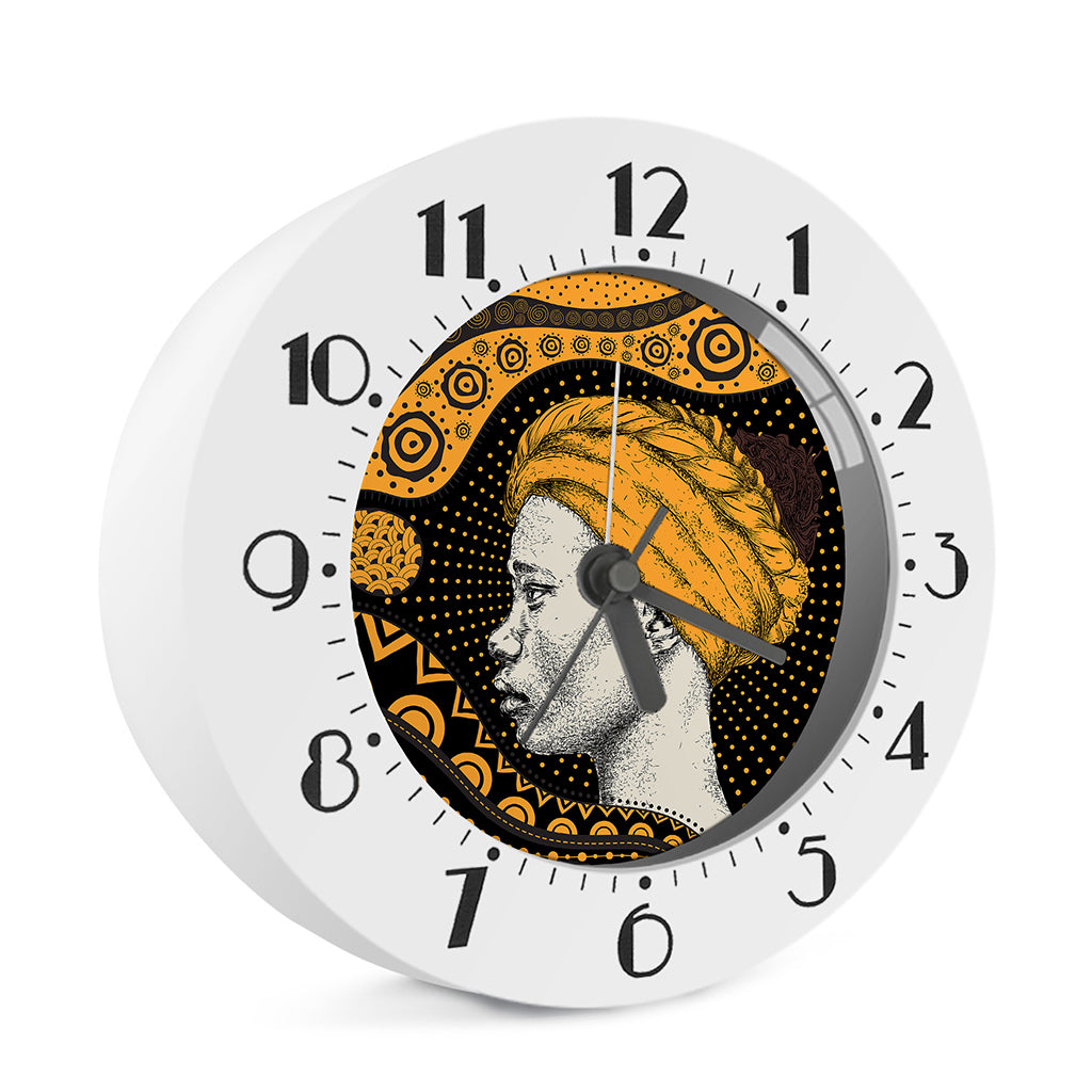 Tribal African Girl Print Alarm Clock