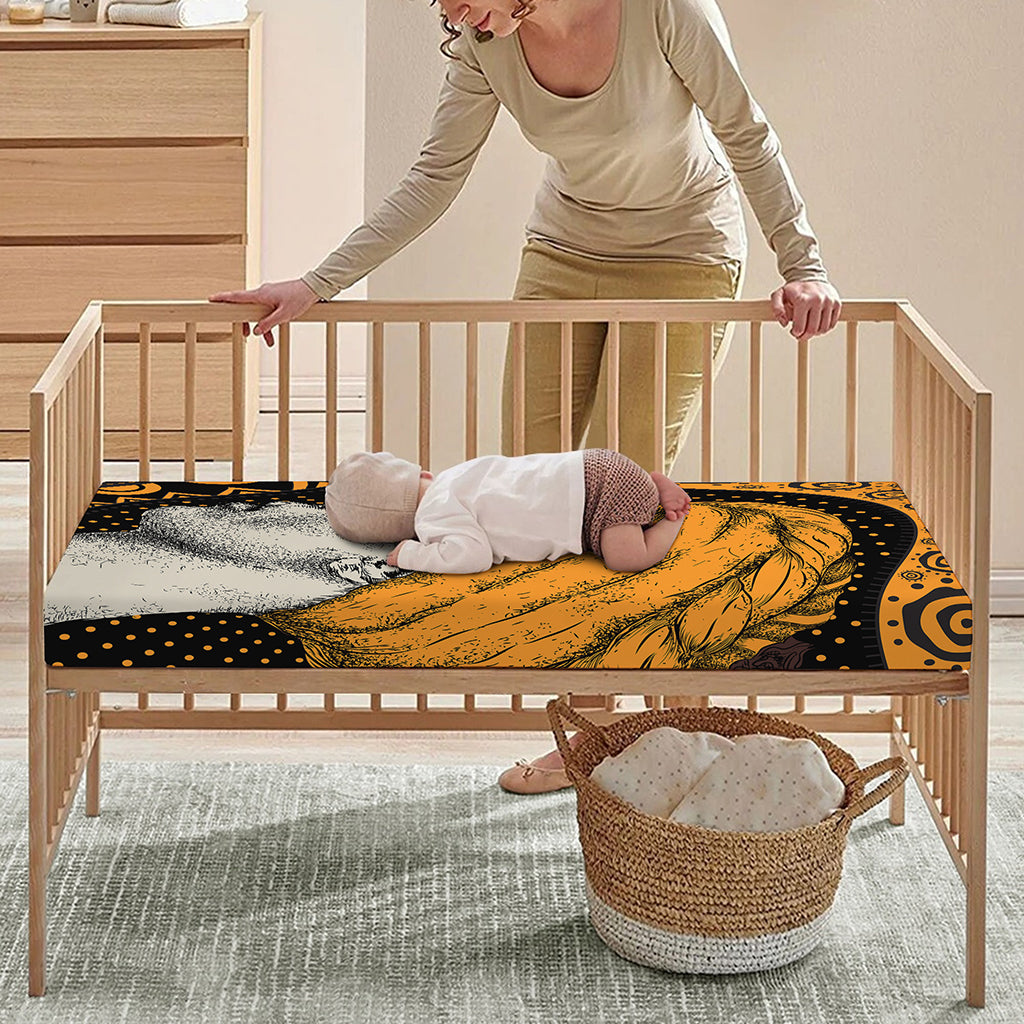 Tribal African Girl Print Baby Crib Sheet