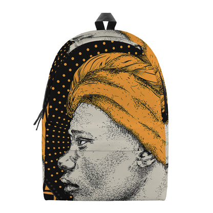Tribal African Girl Print Backpack