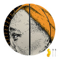 Tribal African Girl Print Basketball