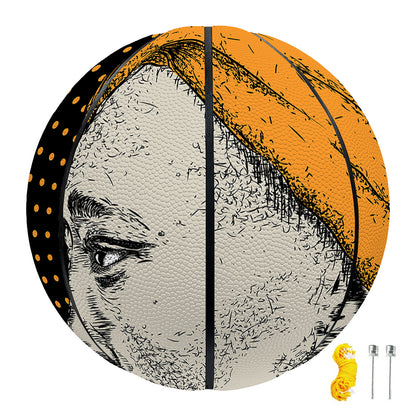 Tribal African Girl Print Basketball