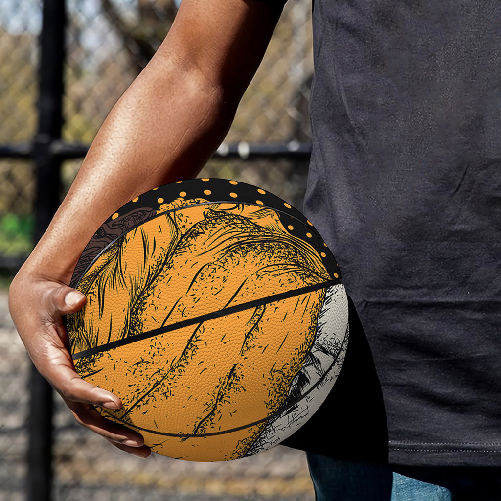 Tribal African Girl Print Basketball