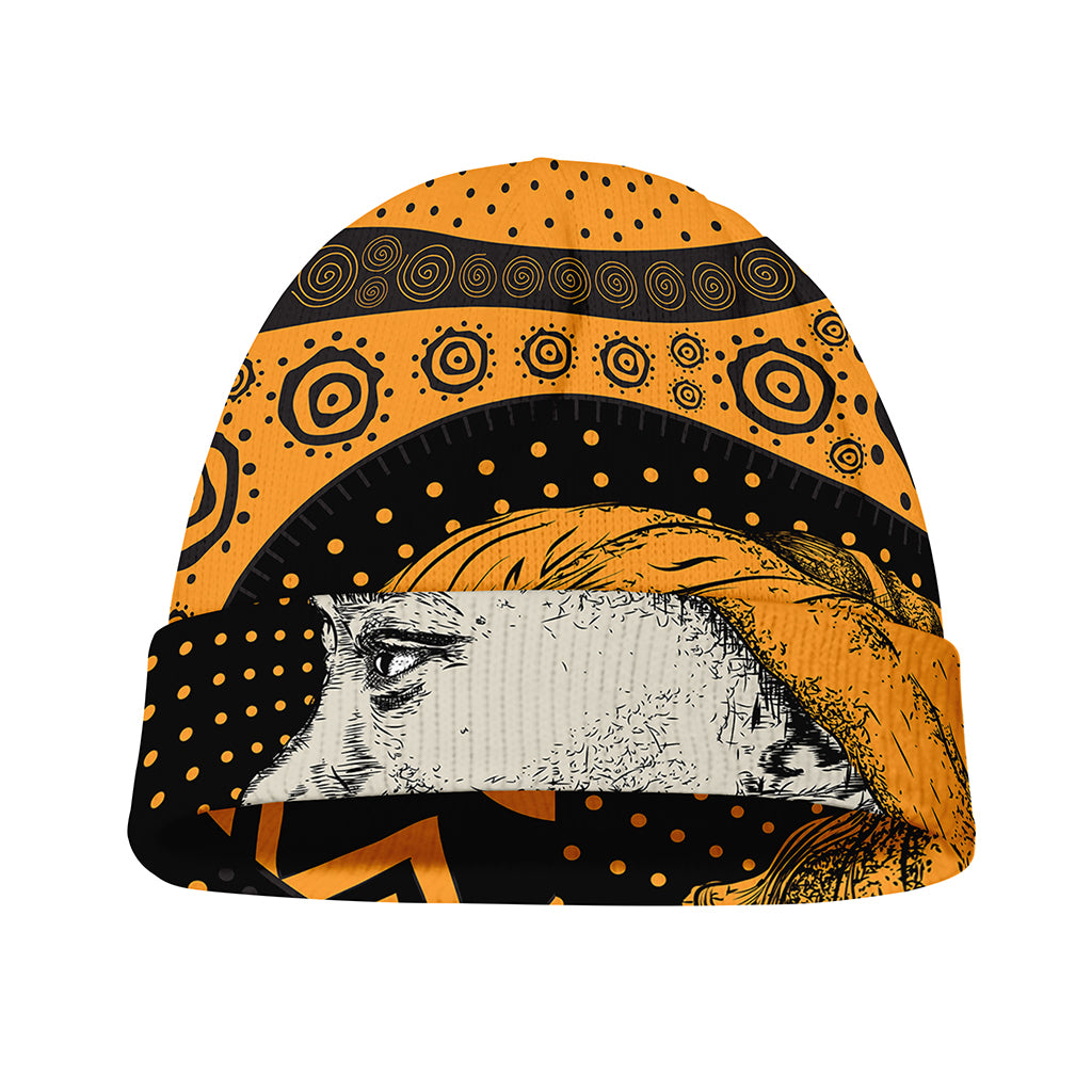 Tribal African Girl Print Beanie
