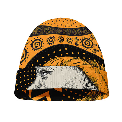 Tribal African Girl Print Beanie