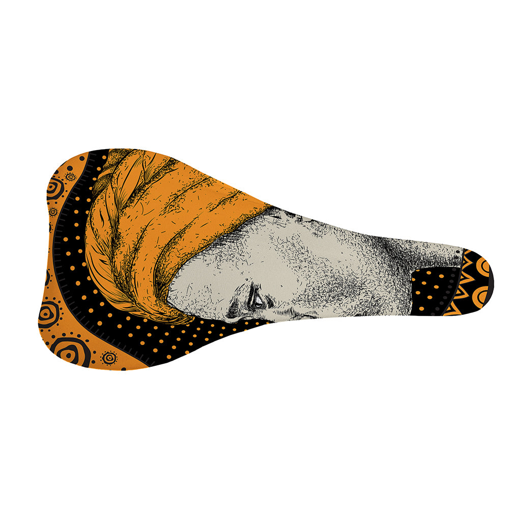 Tribal African Girl Print Bicycle Seat Cover