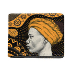 Tribal African Girl Print Bifold Wallet