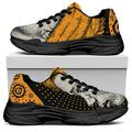 Tribal African Girl Print Black Chunky Shoes