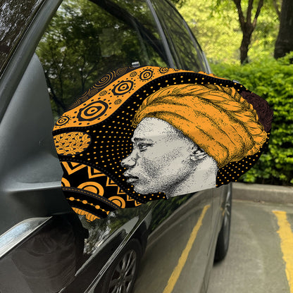 Tribal African Girl Print Car Side Mirror Covers