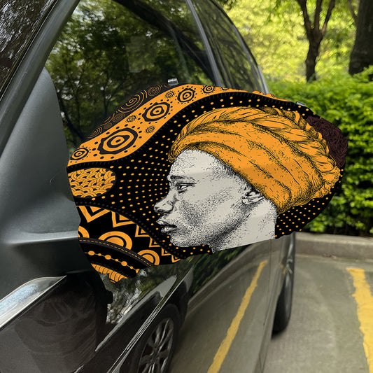Tribal African Girl Print Car Side Mirror Covers