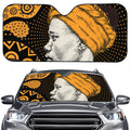 Tribal African Girl Print Car Windshield Sun Shade