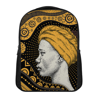 Tribal African Girl Print Casual Backpack