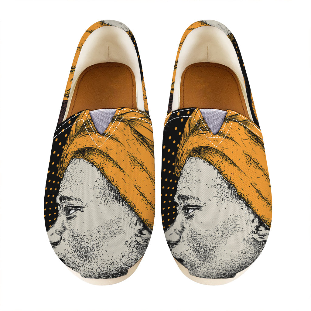 Tribal African Girl Print Casual Shoes