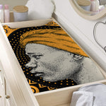 Tribal African Girl Print Changing Pad Cover