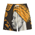 Tribal African Girl Print Cotton Shorts