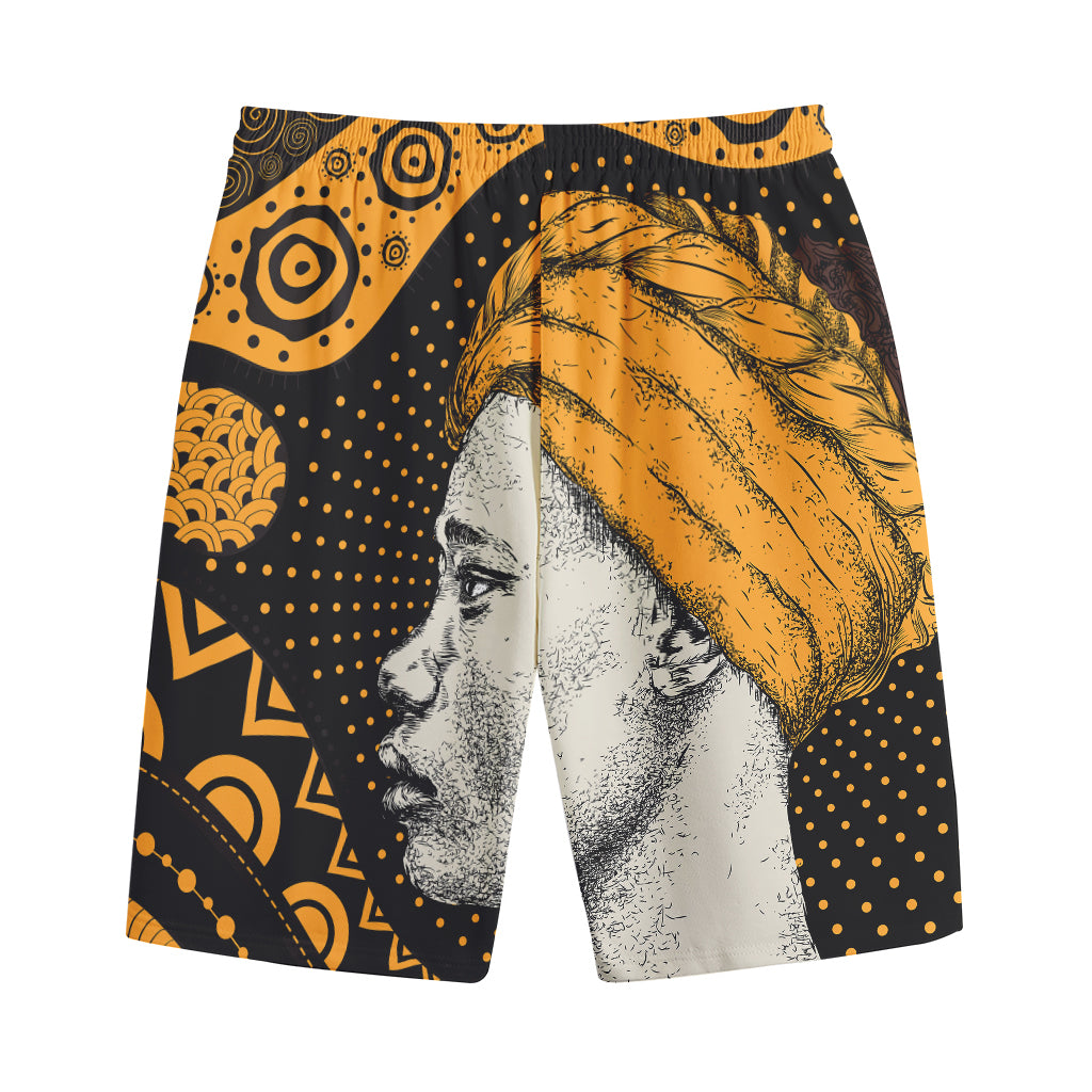 Tribal African Girl Print Cotton Shorts