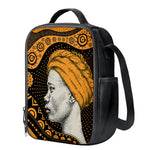 Tribal African Girl Print Crossbody Lunch Bag