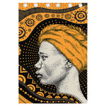 Tribal African Girl Print Curtain