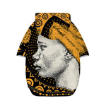 Tribal African Girl Print Dog Zip Up Hoodie