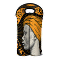 Tribal African Girl Print Double Neoprene Wine Tote