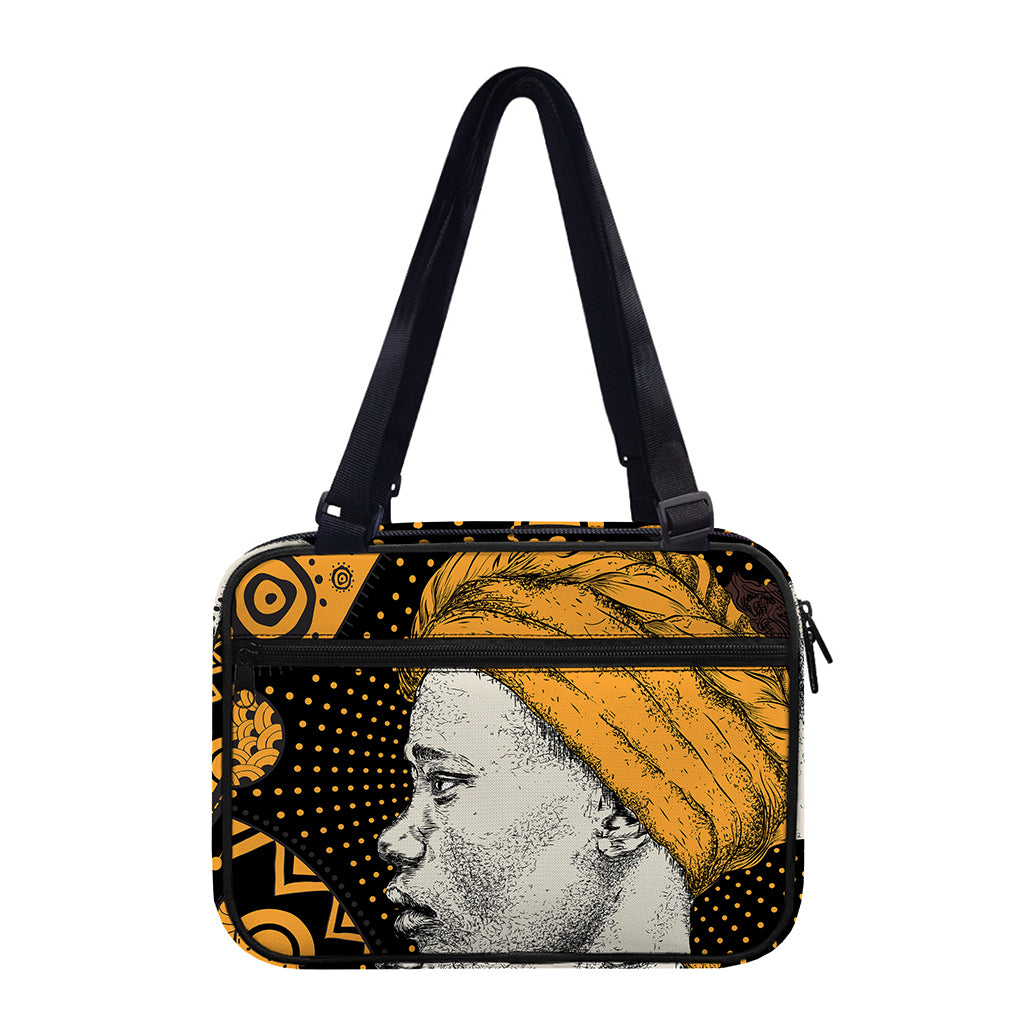 Tribal African Girl Print Double Strap Bible Bag