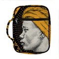 Tribal African Girl Print Front Pocket Bible Bag