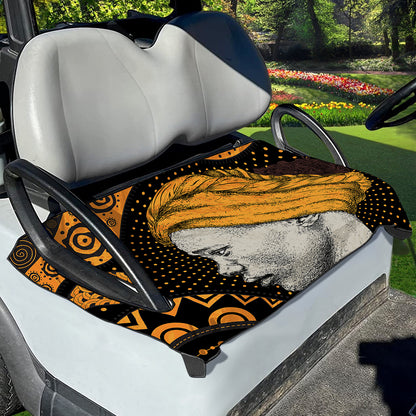 Tribal African Girl Print Golf Cart Seat Cover