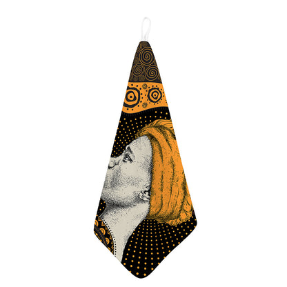 Tribal African Girl Print Hand Towel