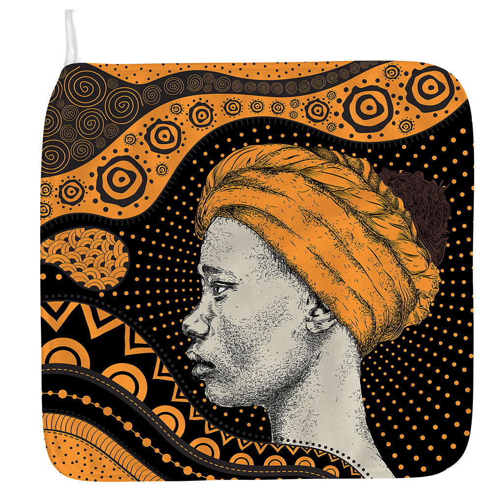 Tribal African Girl Print Hand Towel