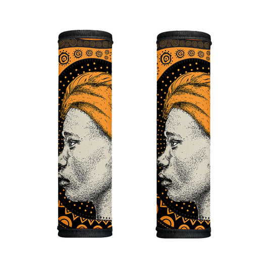 Tribal African Girl Print Handle Covers