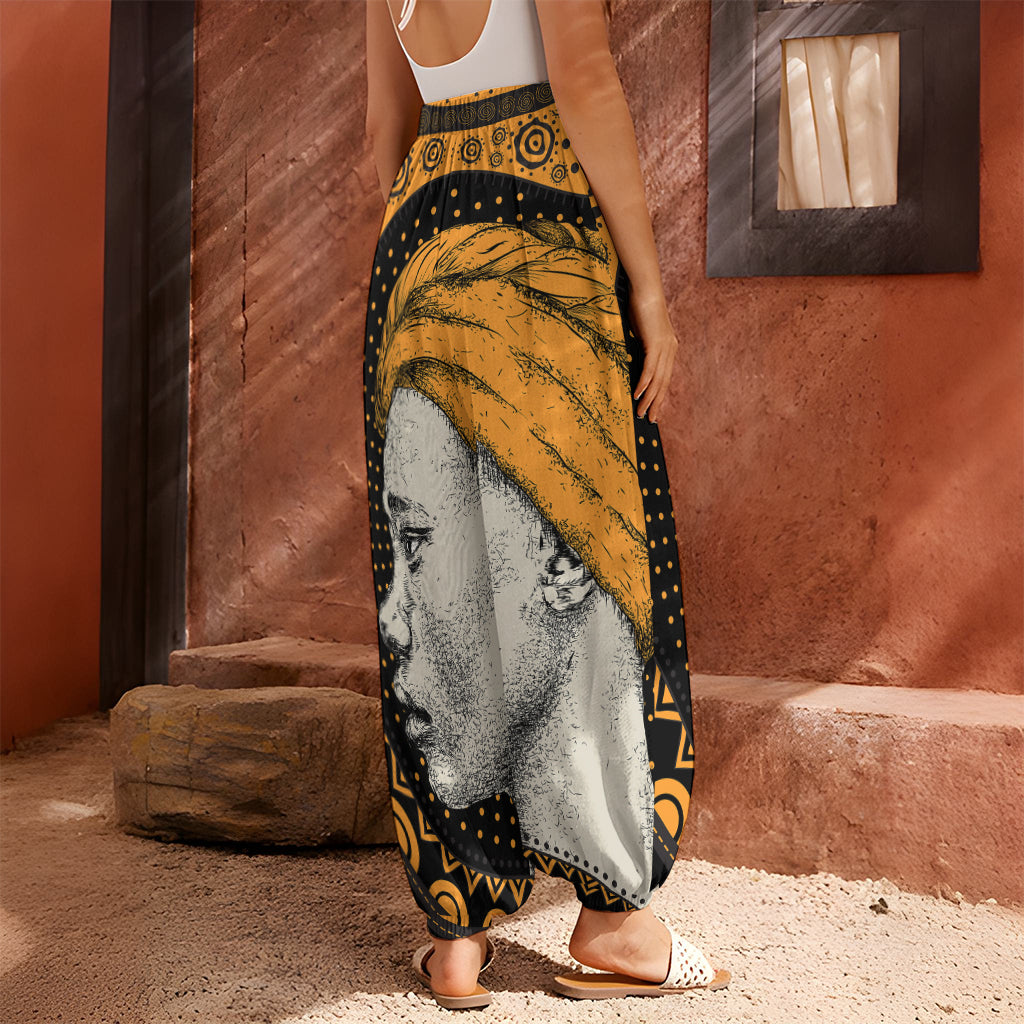 Tribal African Girl Print Harem Pants
