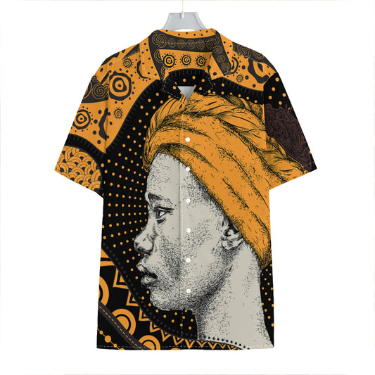 Tribal African Girl Print Hawaiian Shirt