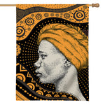 Tribal African Girl Print House Flag