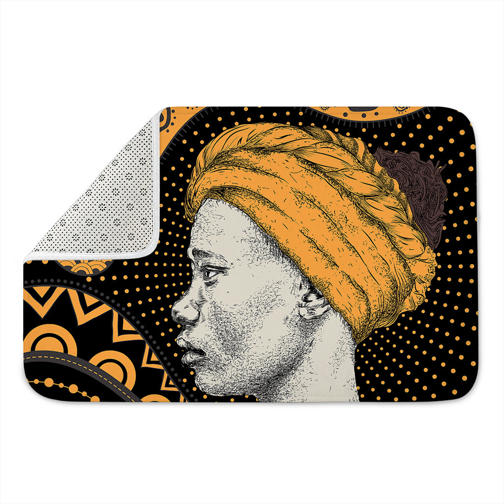 Tribal African Girl Print Indoor Door Mat